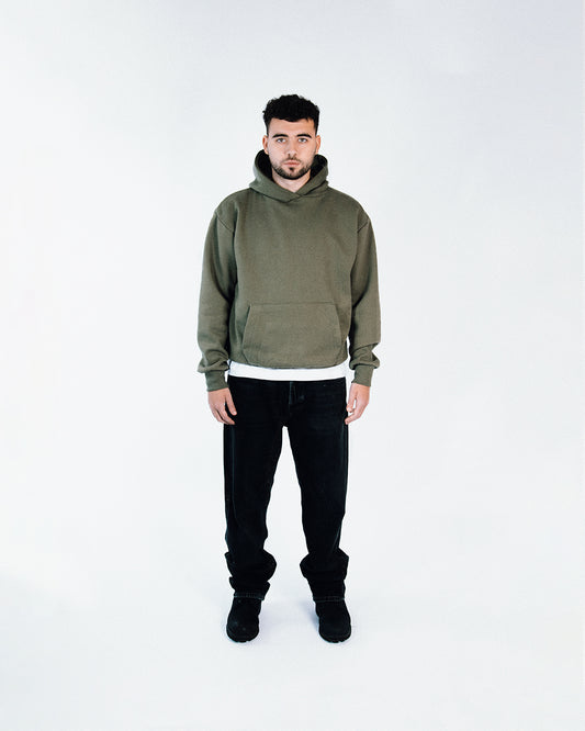 EARTH GREEN HEAVYWEIGHT HOODIE